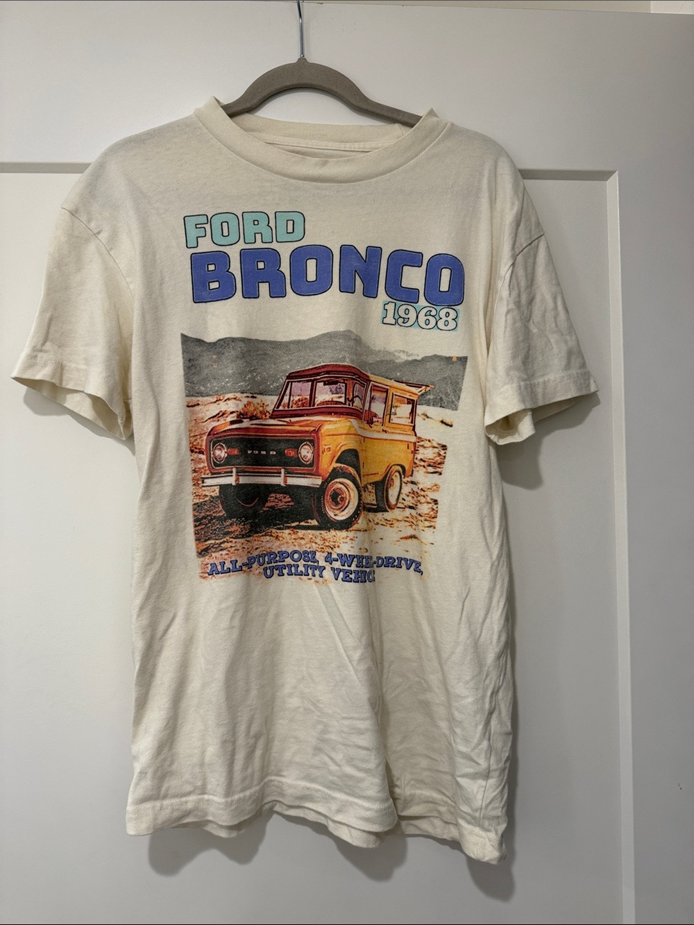 Abercrombie & Fitch Soft A&F Tee - Cream